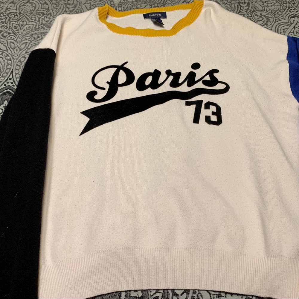 forever 21 paris sweater